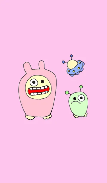 [LINE着せ替え] うさぎさんと愉快な仲間達(きせかえVer.)の画像1