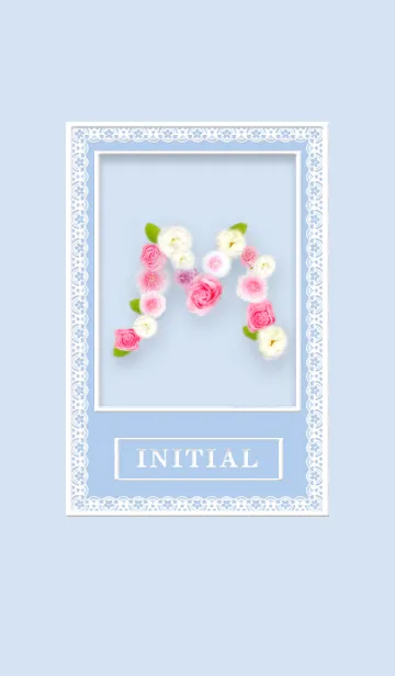 [LINE着せ替え] イニシャルM 薔薇の画像1