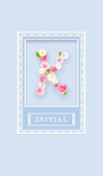 [LINE着せ替え] イニシャルK✿薔薇の画像1