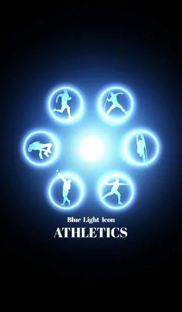 [LINE着せ替え] Blue Light Icon ATHLETICSの画像1