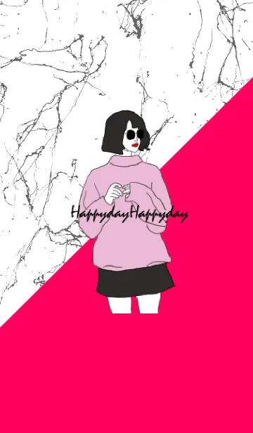 [LINE着せ替え] Happydaygirlの画像1