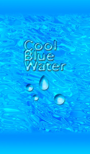 [LINE着せ替え] Cool Blue Waterの画像1