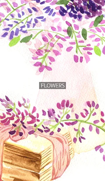 [LINE着せ替え] water color flowers_191の画像1