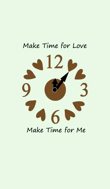 [LINE着せ替え] Make time for love _ Brownの画像1