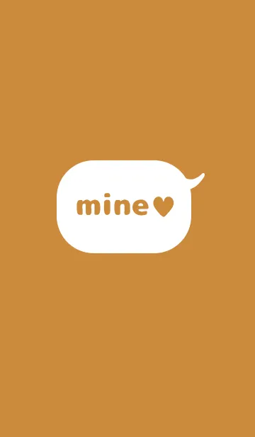 [LINE着せ替え] mine ♥ brown .の画像1