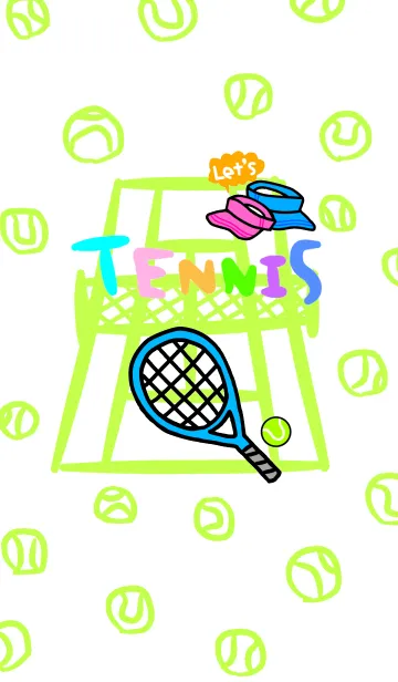 [LINE着せ替え] Let's tennis！の画像1