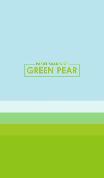[LINE着せ替え] Pastel Shades of Green Pearの画像1