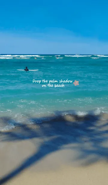 [LINE着せ替え] Drop the palm shadow on the beachの画像1