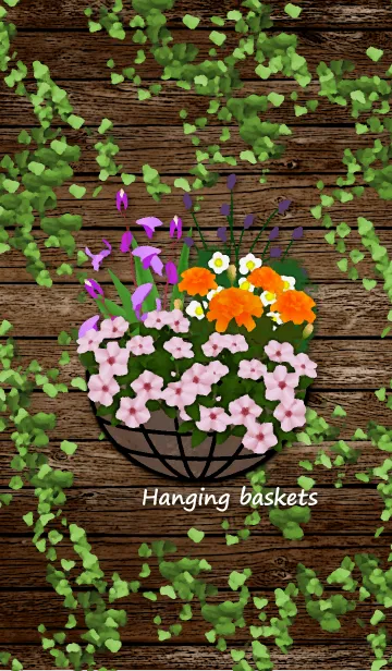 [LINE着せ替え] Hanging basketsの画像1