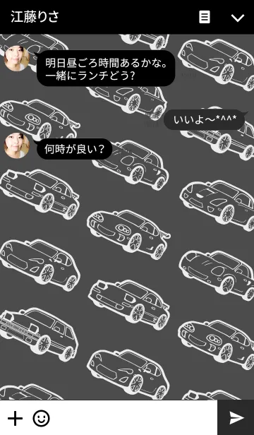 [LINE着せ替え] Life with cars (black)ver,2の画像3