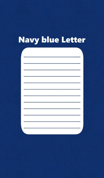 navy blue letterの着せ替えメイン画像