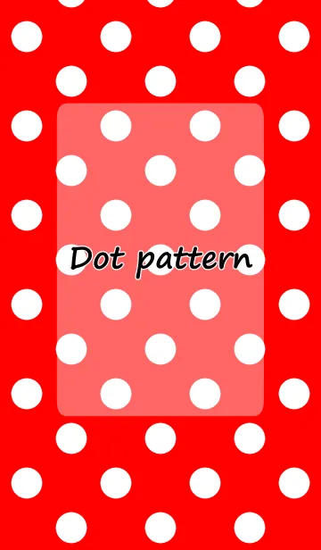 Dot pattern red and whiteの着せ替えメイン画像