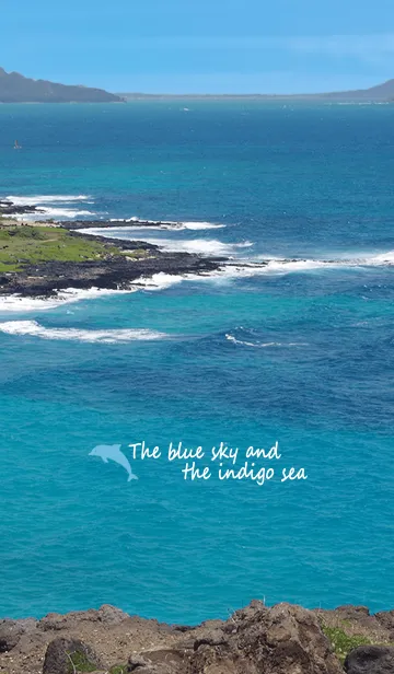 [LINE着せ替え] The blue sky and the indigo seaの画像1