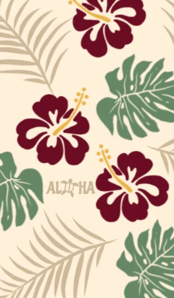 [LINE着せ替え] ALOHA！ Retro Ver.の画像1