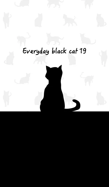 [LINE着せ替え] 黒猫の日常19の画像1