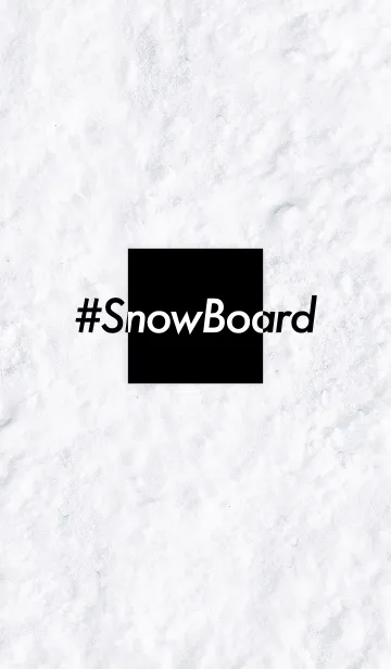 [LINE着せ替え] #SnowBoard -スノーボード- 黒 ver.の画像1