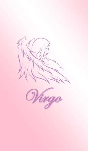 [LINE着せ替え] Virgo-lineart pink（乙女座ピンク）の画像1