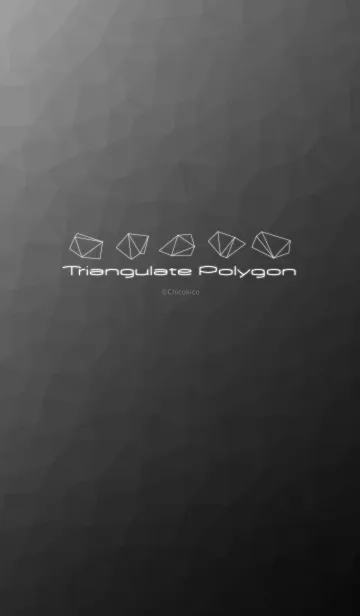 [LINE着せ替え] Triangulate Polygon - Black and Whiteの画像1