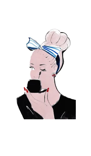 [LINE着せ替え] お嬢様らしさの日常メイクアップの画像1