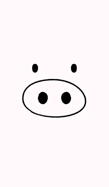 [LINE着せ替え] ぶた【シンプル】の画像1