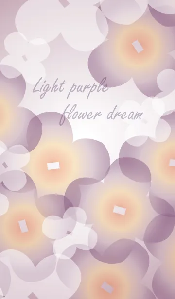 [LINE着せ替え] Light purple flower dreamの画像1