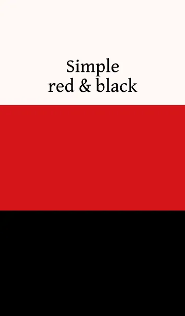 Simple red ＆ black.の着せ替えメイン画像
