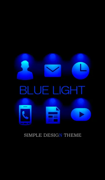 [LINE着せ替え] BLUE LIGHT THEME.の画像1