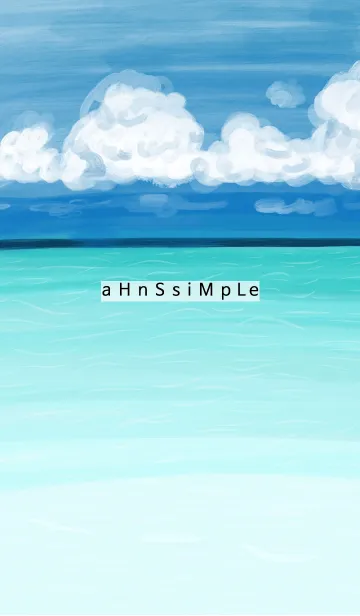 [LINE着せ替え] ahns simple_094_sky_seaの画像1