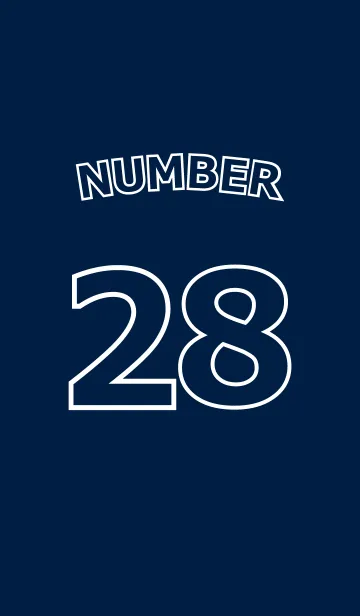 [LINE着せ替え] Number 28の画像1