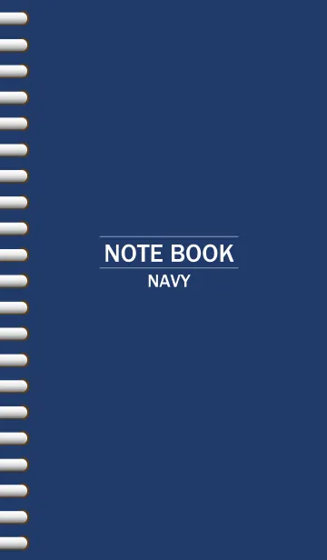 [LINE着せ替え] NOTEBOOK-NAVY-の画像1