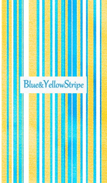 [LINE着せ替え] Blue＆Yellow Stripeの画像1
