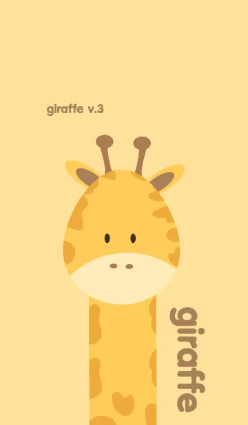 [LINE着せ替え] Simple giraffe v.3の画像1