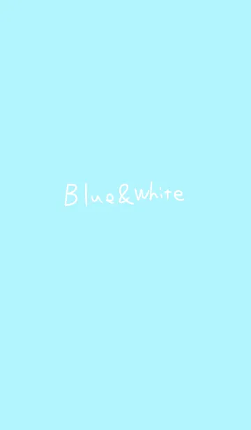 SimpleBlue＆Whiteの着せ替えメイン画像