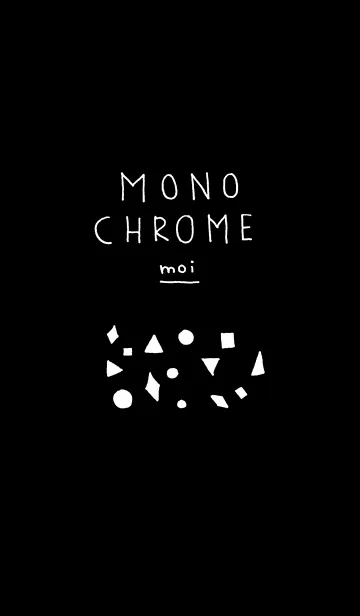 [LINE着せ替え] MONOCHROME-B_moiの画像1