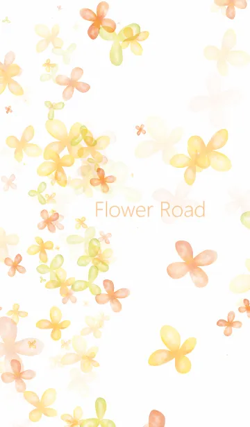 [LINE着せ替え] 花の路 orange ver.の画像1