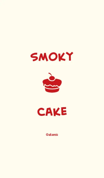 [LINE着せ替え] シンプル ケーキ <スモーキーピンク>の画像1