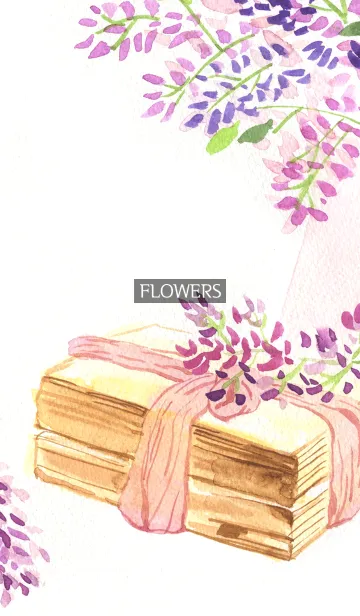 [LINE着せ替え] water color flowers_189の画像1