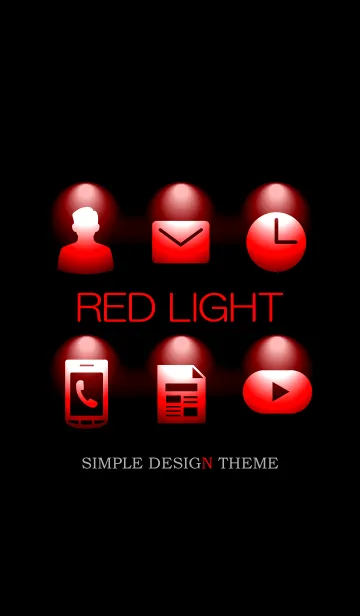 [LINE着せ替え] RED LIGHT THEME.の画像1