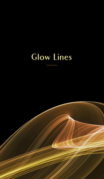 [LINE着せ替え] Glow Lines 05の画像1