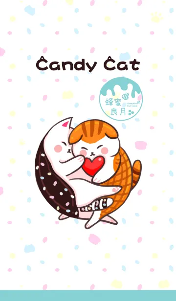 [LINE着せ替え] Candy cat ＆ Little waffleの画像1