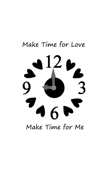 [LINE着せ替え] Make time for love_blackの画像1