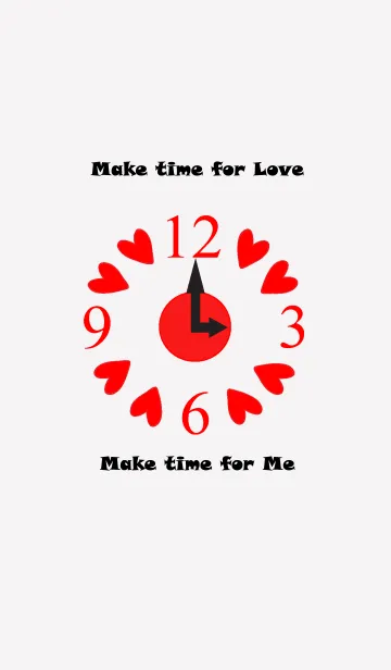 [LINE着せ替え] Make time for Love_Redの画像1
