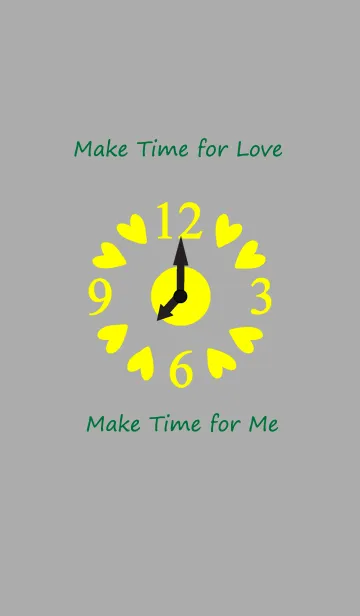 [LINE着せ替え] Make time for love_Yellowの画像1