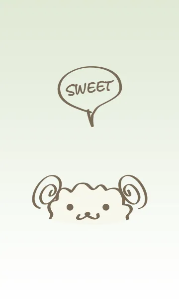 [LINE着せ替え] かわいい羊シンプルなテーマの画像1
