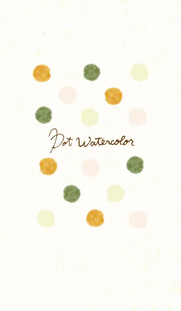 [LINE着せ替え] ドットウォーターカラー7の画像1