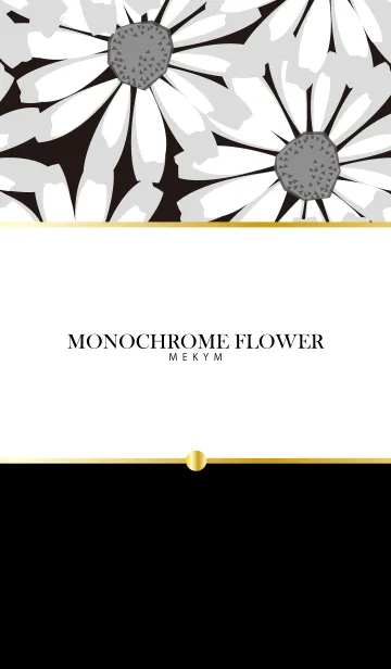 [LINE着せ替え] MONOCHROME FLOWERの画像1