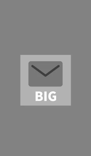 [LINE着せ替え] 大きなアイコン グレーの画像1