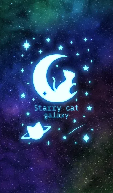 [LINE着せ替え] Starry cat ~galaxy~の画像1