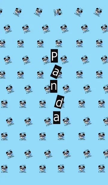 [LINE着せ替え] Panda*sky blueの画像1