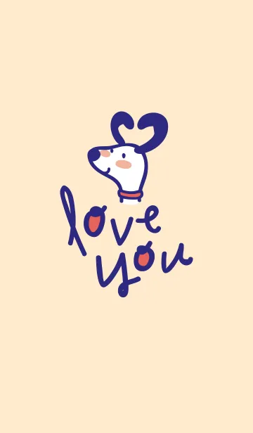[LINE着せ替え] Doggy in Loveの画像1